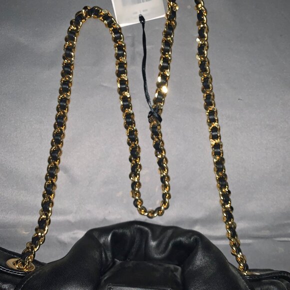 Moschino Milano Couture Black Biker Jacket Handbag - Picture 3 of 6